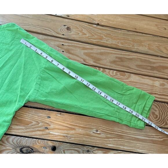 B’gauze Shark Bite Hem Top Size 1 (US Small) 100% Gauzy Cotton Women’s Green - Picture 7 of 8